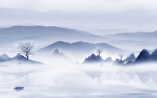 现代 意境高端山水 TiF分层