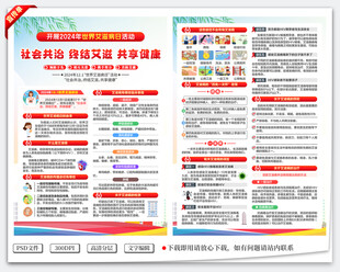 世界艾滋病日宣传单