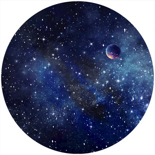 圆形星空背景吊顶图片素材