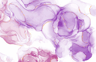 紫色梦幻水彩矢量背景