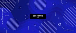 蓝色几何抽象矢量背景