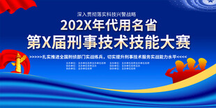 刑事技能大赛舞台背景