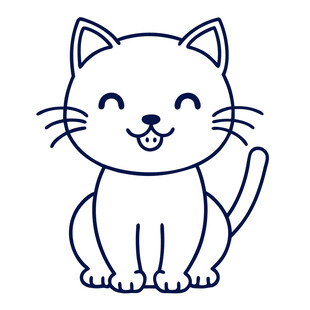 矢量动物可爱白熊头像