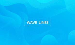 蓝色曲线抽象矢量背景