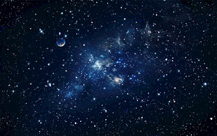 蓝色宇宙星空背景图片