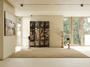 现代极简 轻奢客厅 空场景