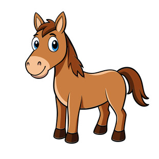动物可爱卡通小马