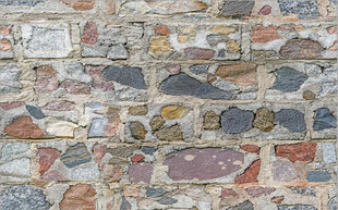高清彩色石墙纹理