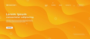 黄色三维抽象矢量背景