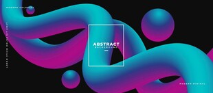 蓝紫色三维抽象矢量背景