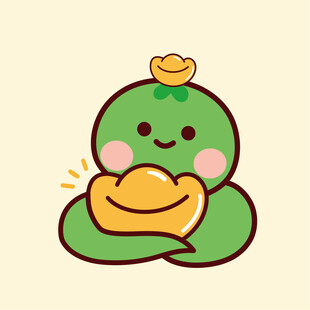 可爱小青蛇元宝