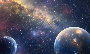 宇宙星球星空背景墙