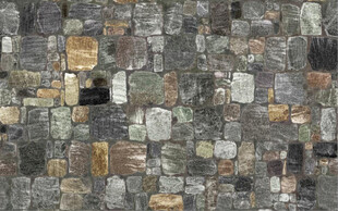 高清褐色石墙背景墙