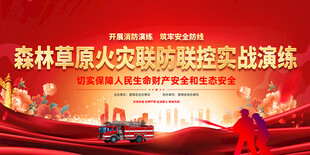 森林草原消防队伍演习