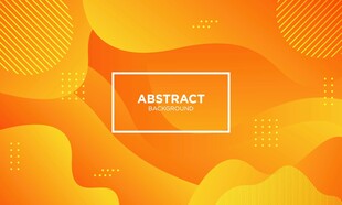 黄色波浪矢量背景