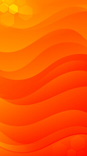 橙黄色波浪抽象矢量背景