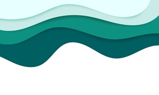 绿色抽象波浪线矢量背景