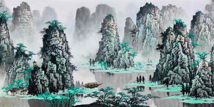 漓江山水画