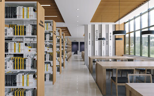 学校图书馆效果图CR渲染