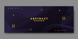 黑底几何矢量背景