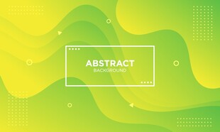 黄绿色渐变抽象矢量背景