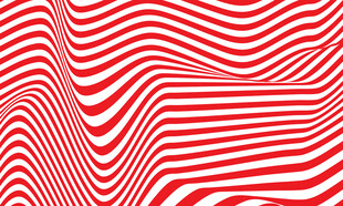 红色条纹3d波浪线矢量背景