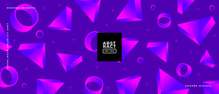 紫色几何形状矢量背景