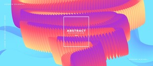 蓝底粉色三维立体抽象矢量背景