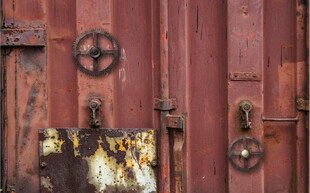 高清工业风金属齿轮背景墙