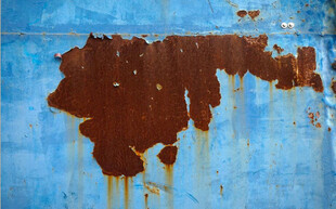 高清斑驳蓝色锈迹纹理