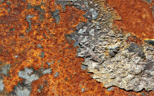 高清斑驳黄褐色锈迹纹理