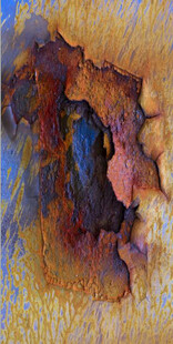 高清斑驳黄褐色锈迹纹理