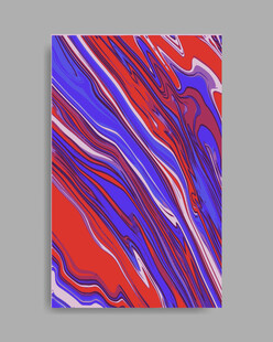 红蓝色酸性流体矢量背景
