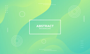 绿色几何波浪矢量背景