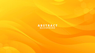 黄色波浪矢量背景
