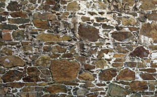 高清斑驳咖啡色石墙背景墙