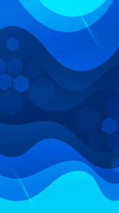 蓝色渐变波浪矢量背景