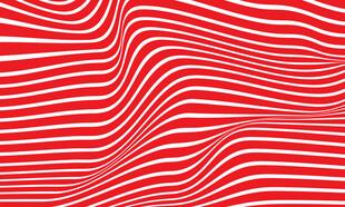 红色条纹3d波浪线矢量背景