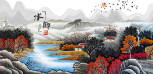 山水画山水