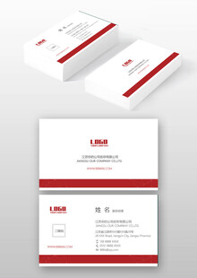 红色名片
