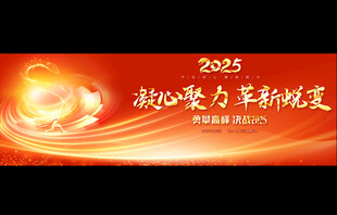 2025年会宽屏展板