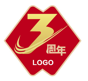 徽章 周年 3  贴纸