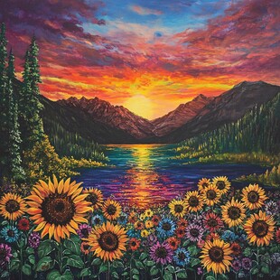 美丽风景绘画素材-美丽风景绘画图片-美丽风景绘画设计模板-昵图网