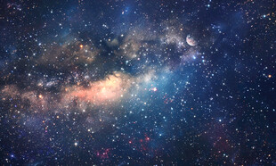 蓝色星空天花软膜