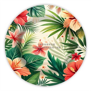 热带花卉陶瓷餐具花纸