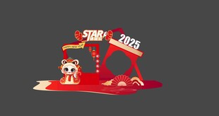 新年美陈拍照框