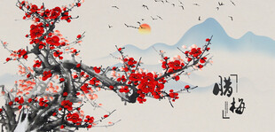 梅花国画梅花