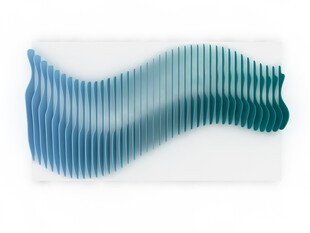 抽象波浪插片雕塑装饰立体模型