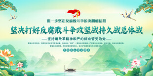 反腐倡廉标语展板