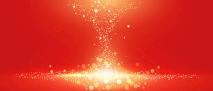 点阵粒子下落年会红色舞台背景